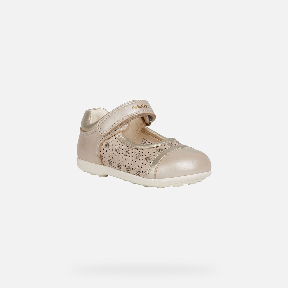 Geox Ballerinas Beige Jodie Girl - Geox Baby Shoes - NXWQED156